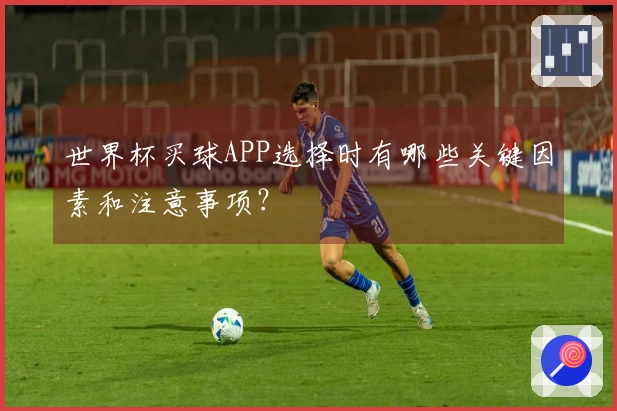 世界杯买球APP选择时有哪些关键因素和注意事项?