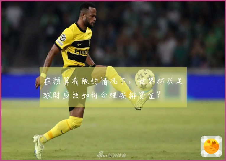 在预算有限的情况下，世界杯买足球时应该如何合理安排资金？
